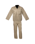 Khaki Conti Suit ( 2 piece ) Poly cotton