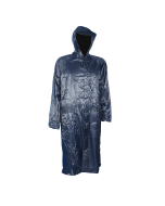 PVC Rubberised Rain Coat Navy
