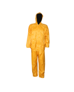 PVC Rubberised Rain Suit  Yellow