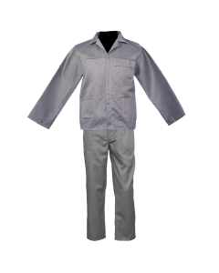 Grey Conti Suit ( 2 piece )  Poly cotton