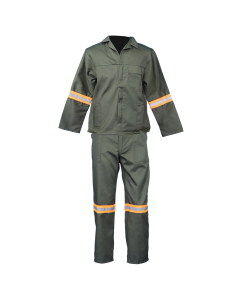 Bottle Green Acid Resistant Conti Suit with Reflective