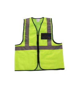 Reflective Vest with Zip & ID   Lime